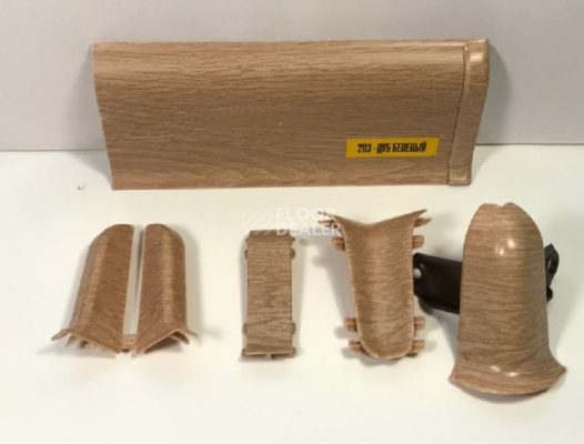 Плинтус Плинтус Ideal Comfort 55mm Дуб беленый 203 фото 1 | FLOORDEALER